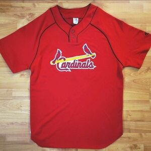 St Louis Cardinals The Longest Yard 2005 Movie Promo Red Jersey, Large.
